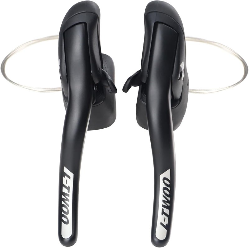 WEEROCK L-TWOO Road Bike Shift Lever 2x7/ 2x8/ 2x9/ 2x10 Speeds Road Bicycle Shifters with Brake Levers Compatible with Shimano - Image 2